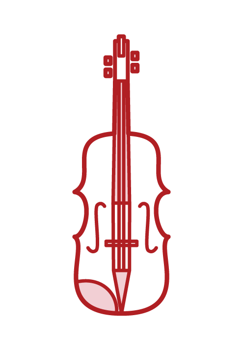 バイオリン・ヴィオリンのイラスト