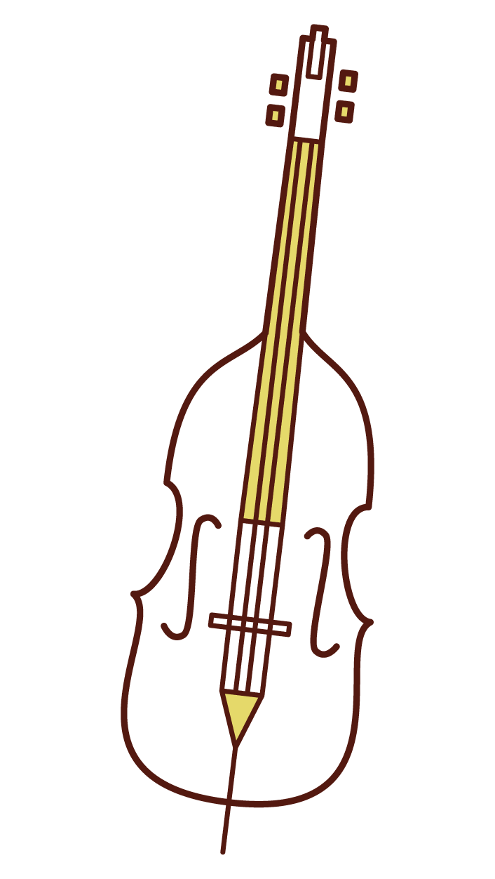 Double bass illustration