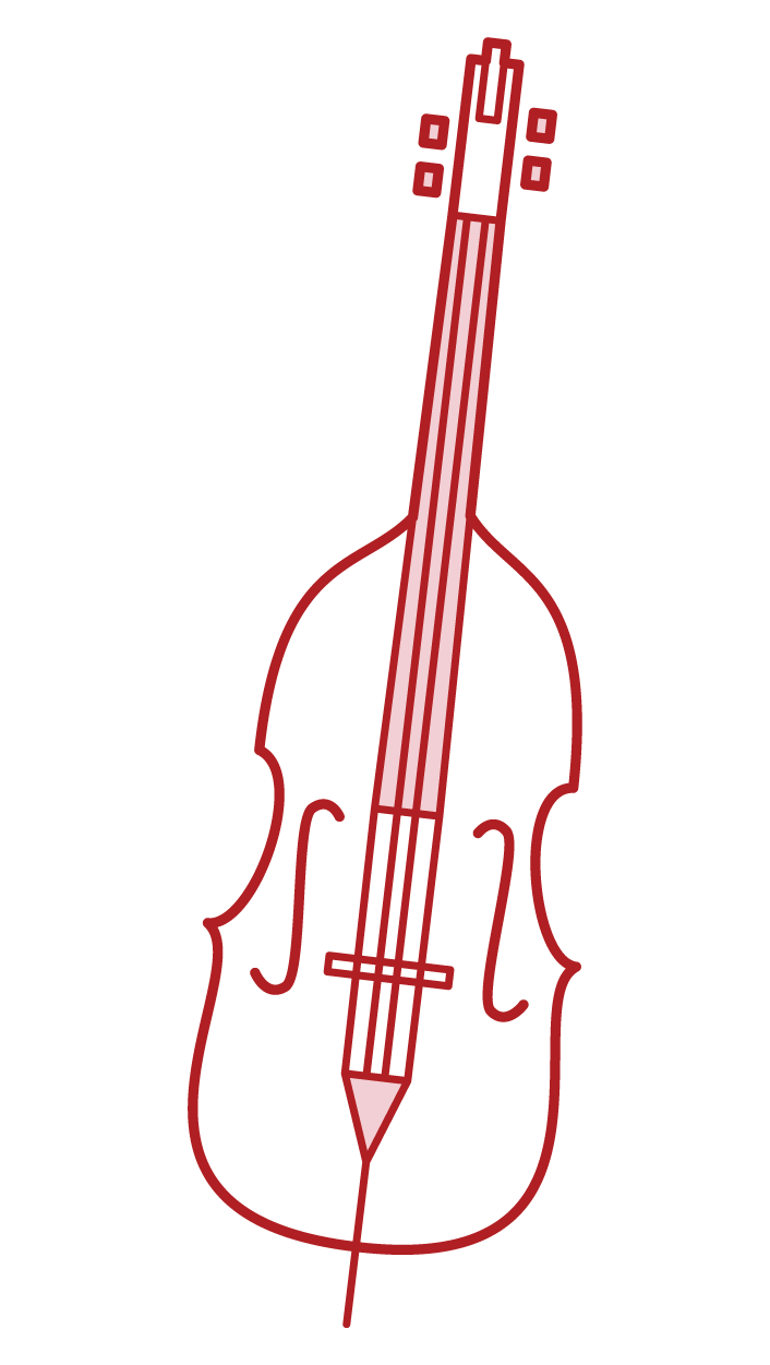 Man Playing Upright Bass Drawing by CSA Images - Pixels
