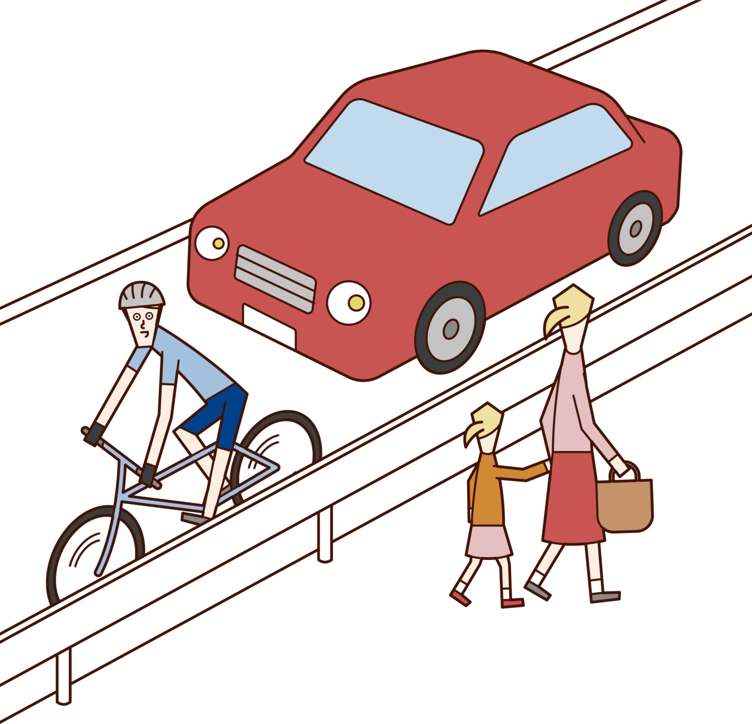 自転車 安全 利用 五 則 イラスト