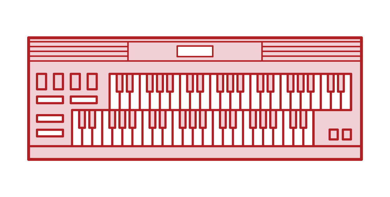 Electronic Organ Illustration