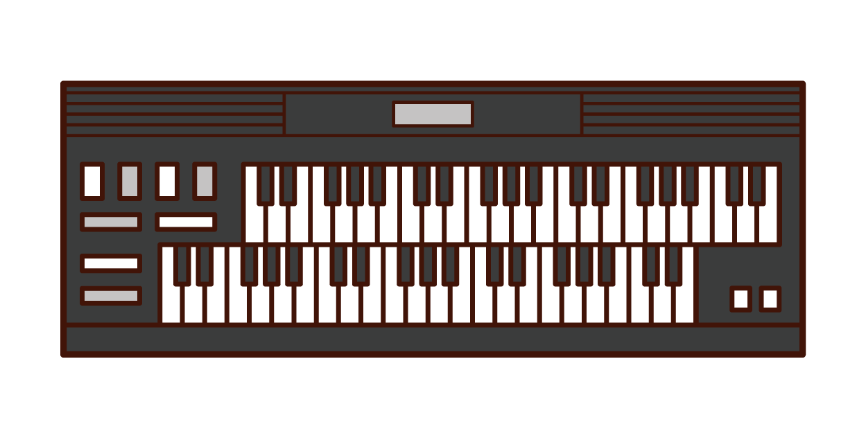 Electronic Organ Illustration