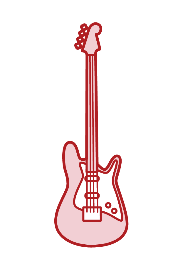 Electric bass illustration