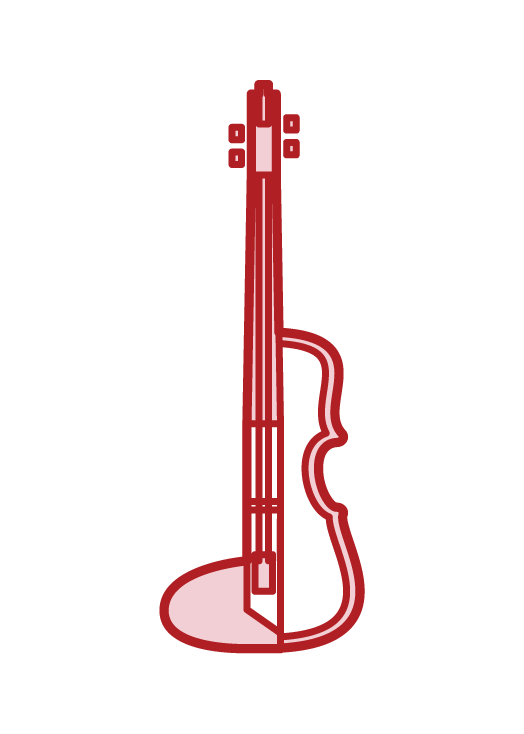 Electric Violin Illustration