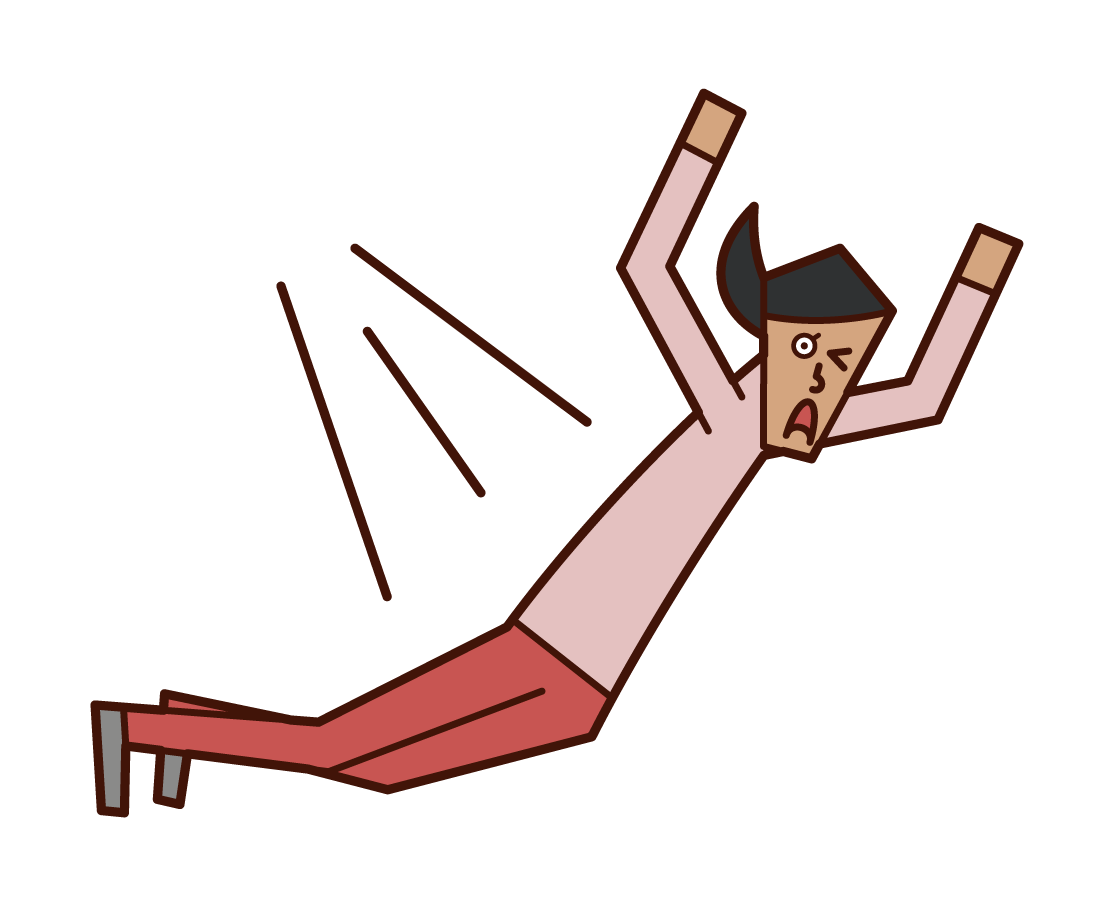 Illustration of a woman jumping