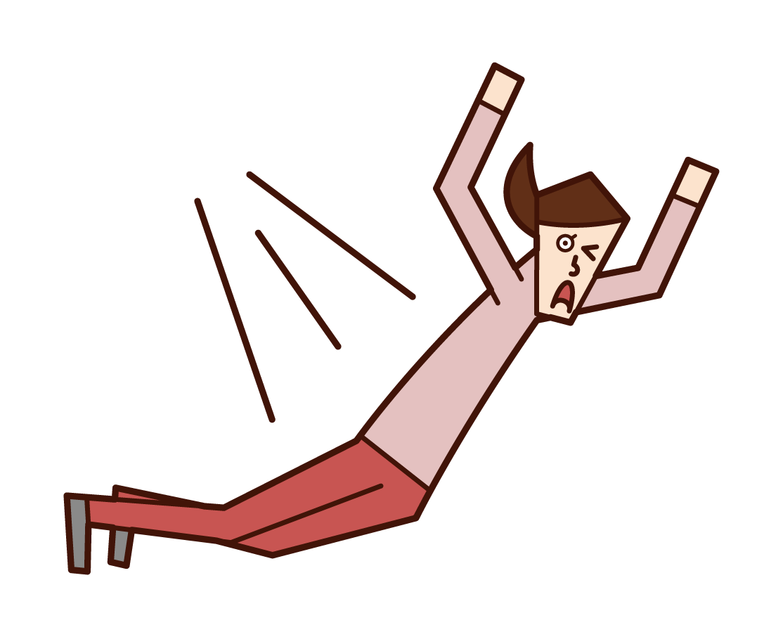 점프하는 사람 (여성)의 그림