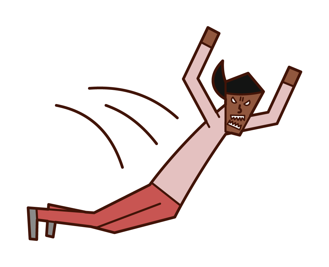 점프하는 사람 (여성)의 그림