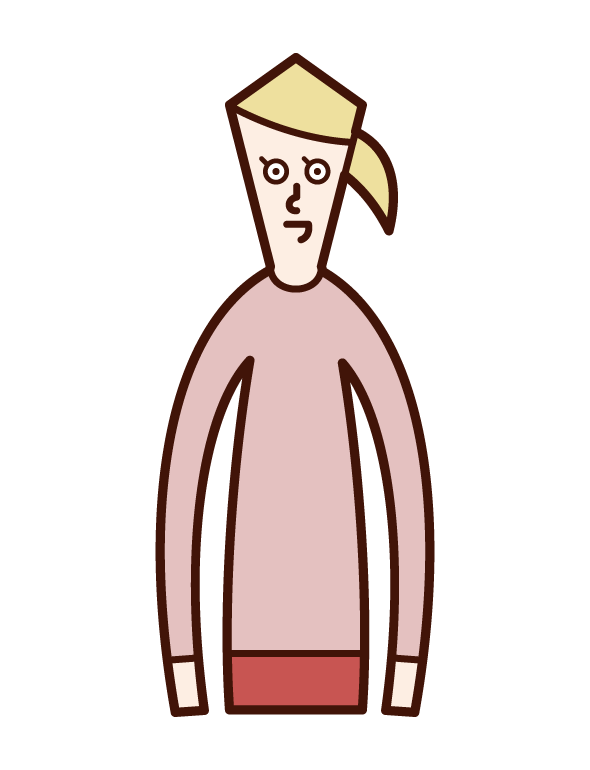 Illustration of upper body (female)