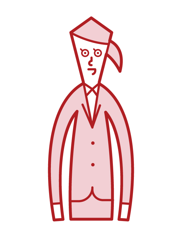 Illustration of upper body (female)