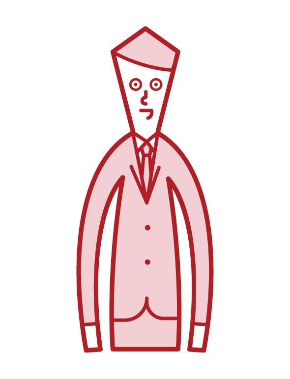 Illustration of upper body (male)