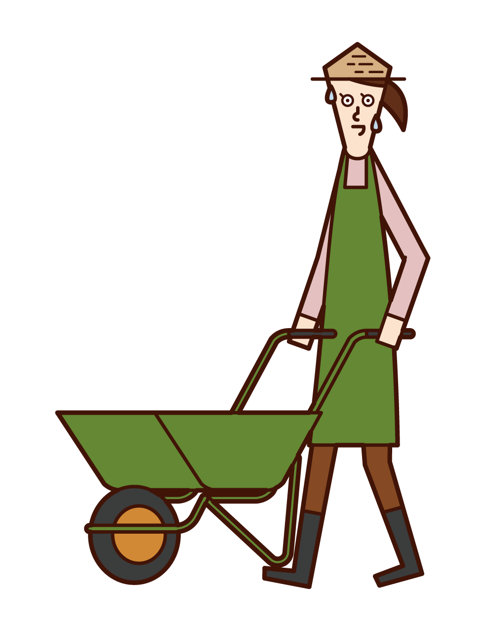 Illustration of a woman using a wheeled unicycle