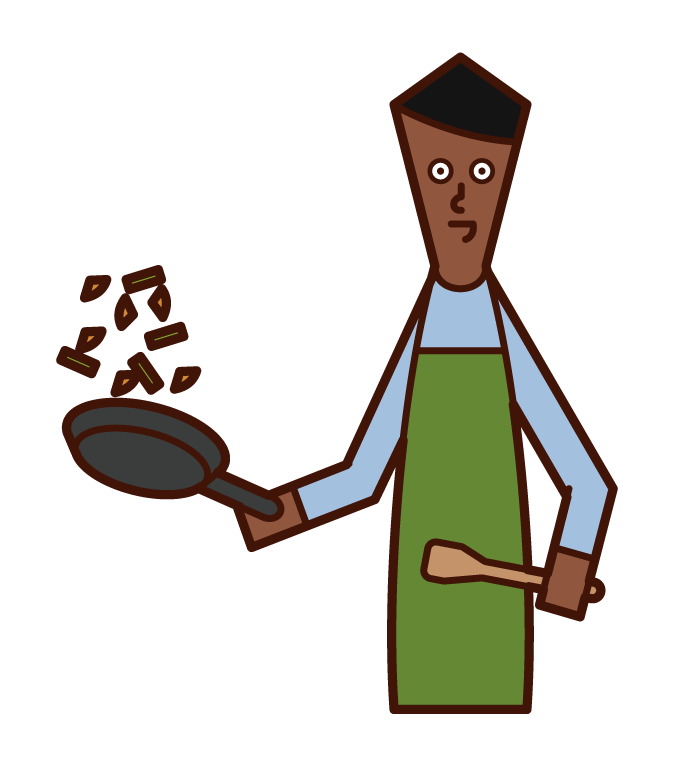 Illustration of a cook (male)