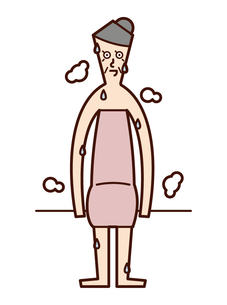 Illustration of a man who has him scalysnx