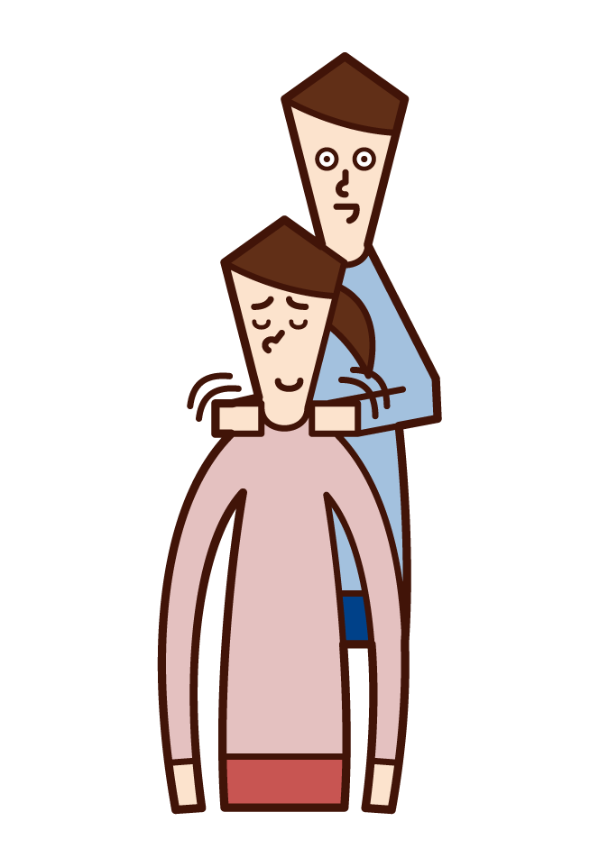 Illustration of a therapist and masseuse (female)