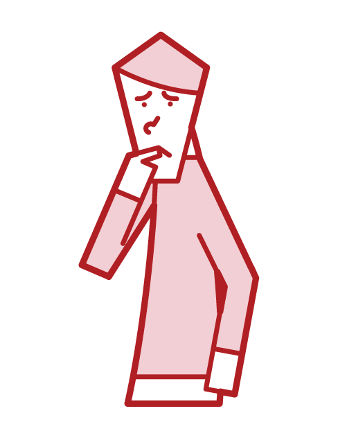 Illustration of a man holding a finger