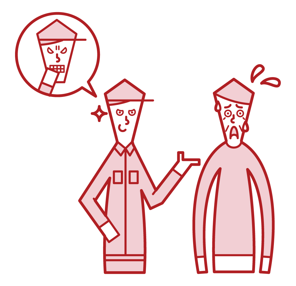Illustration of a person (grandfather) who is required to make an unreasonable contract by a contractor
