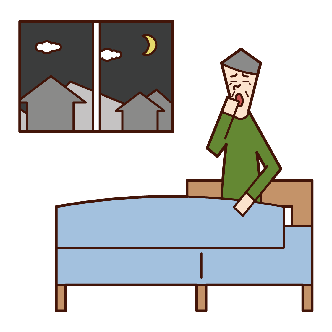 Illustration of a woman who sleeps