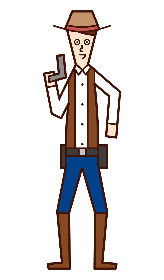 Cowboy (male) illustration