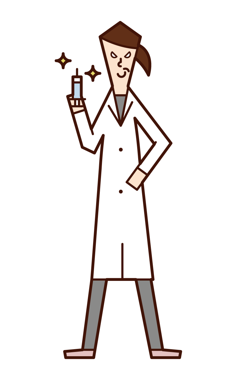Bad doctor (female) illustration