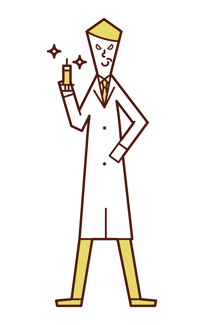 Bad doctor (male) illustration