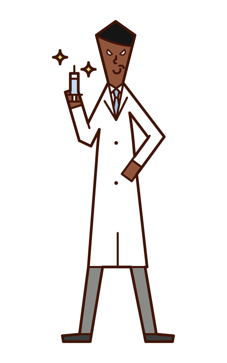 Bad doctor (male) illustration