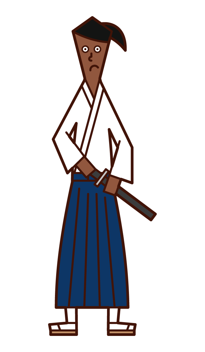 Samurai (male) illustration