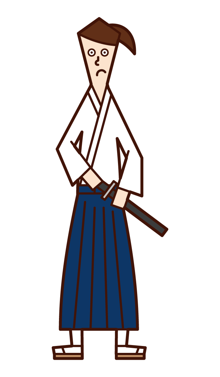 Samurai (male) illustration
