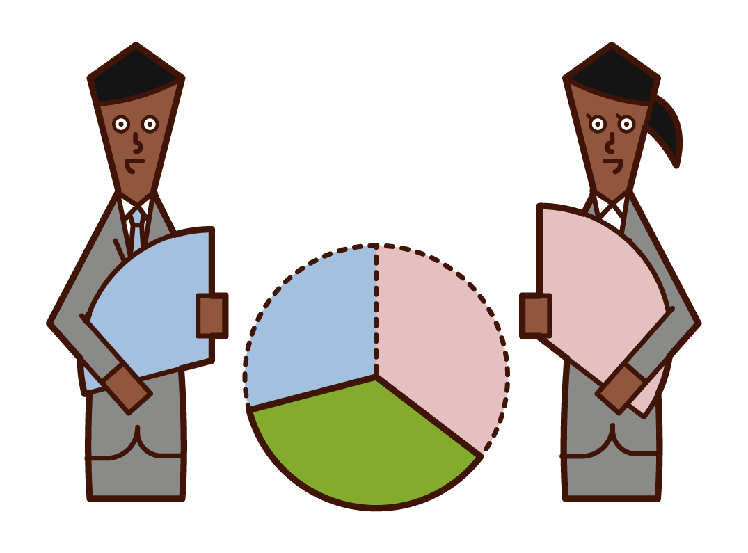 Illustration of role sharing and task management