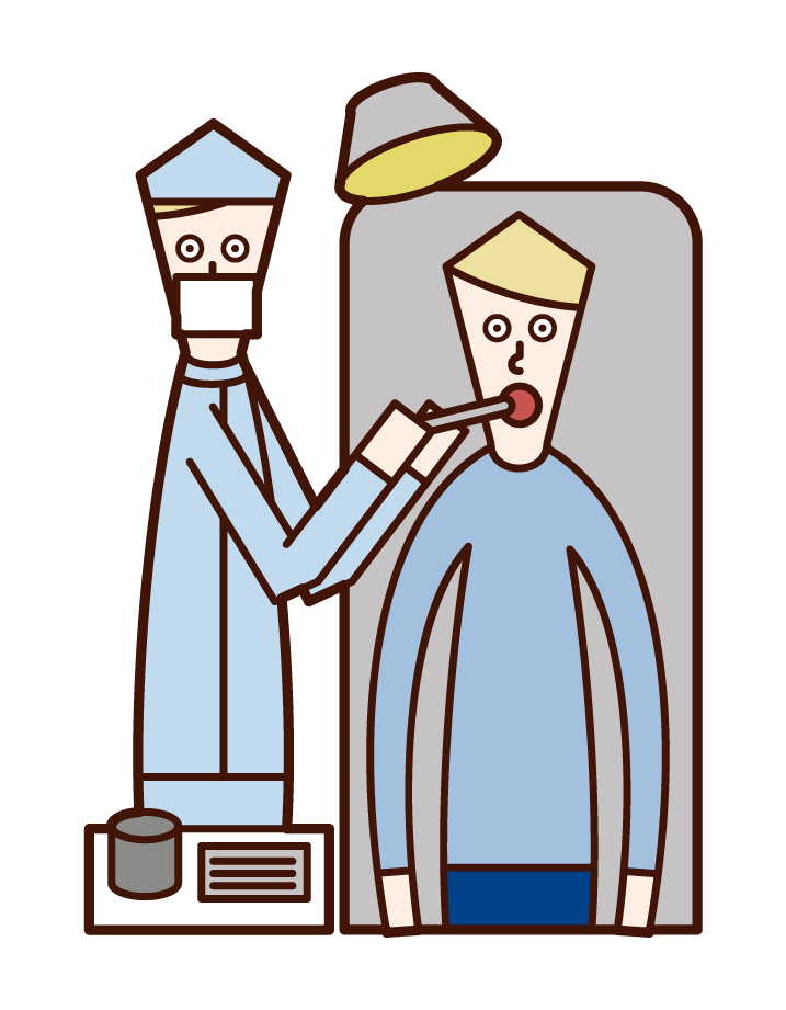 Dentist (male) illustration