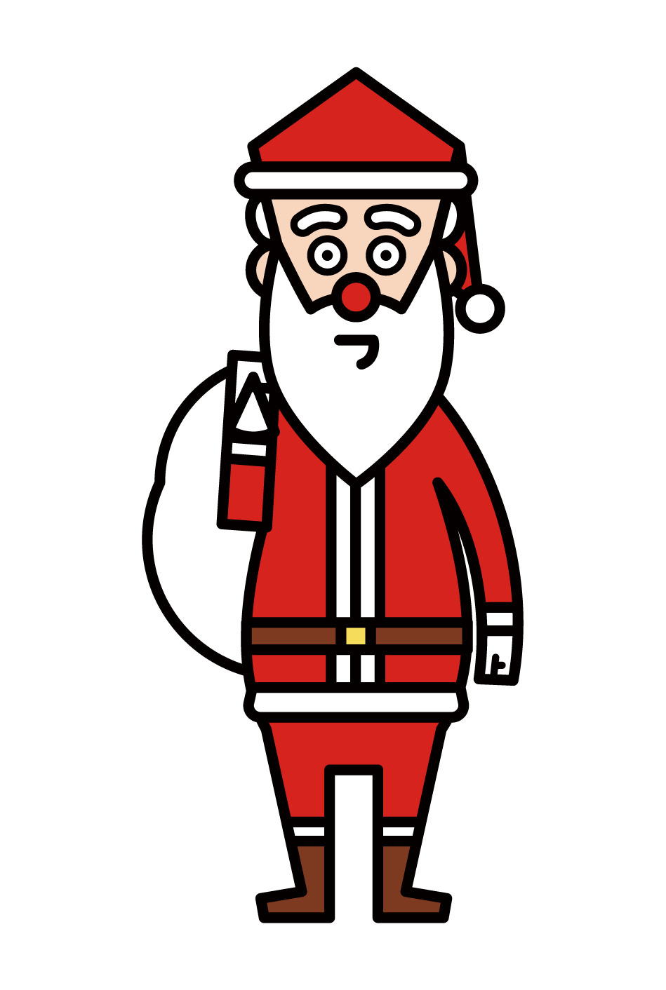 聖誕老人在一個月前用百合子跑的插圖