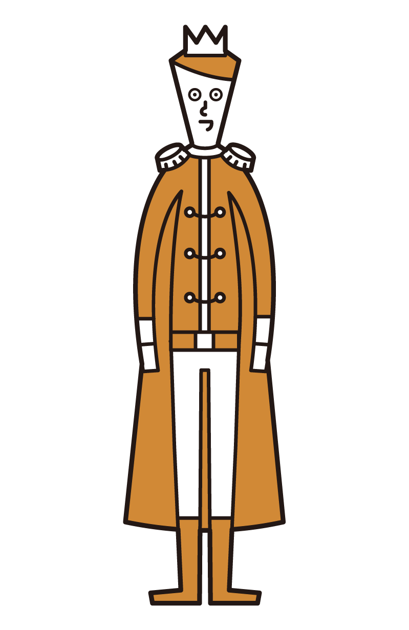 Illustration of a prince (male)