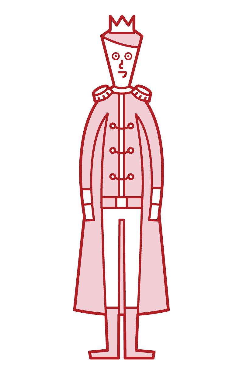 Illustration of a prince (male)