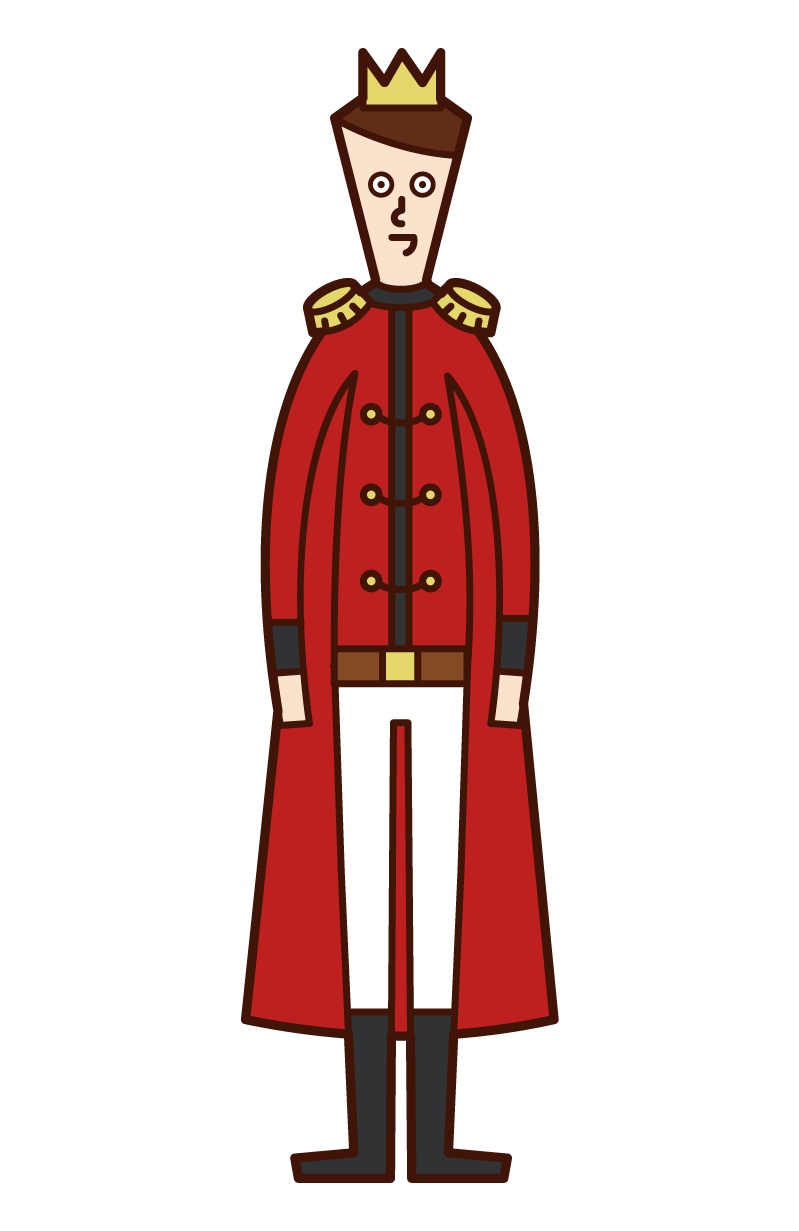 Illustration of a prince (male)