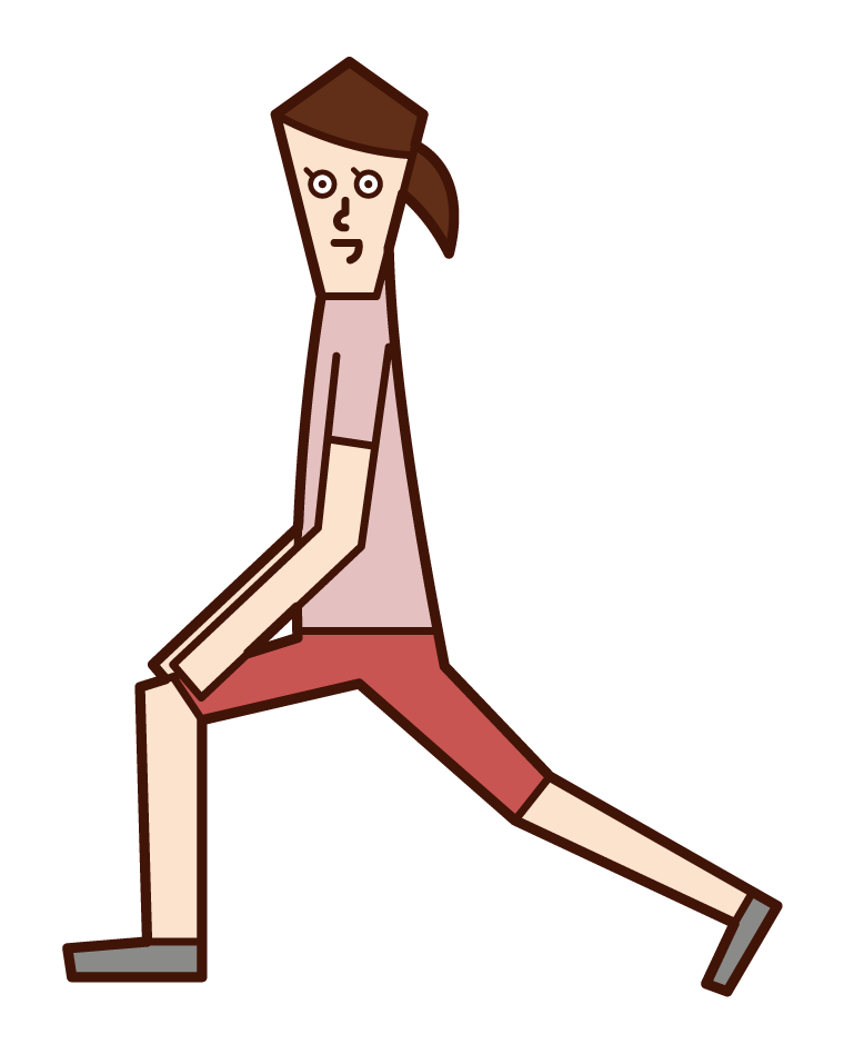 Illustration of a man who does stretching