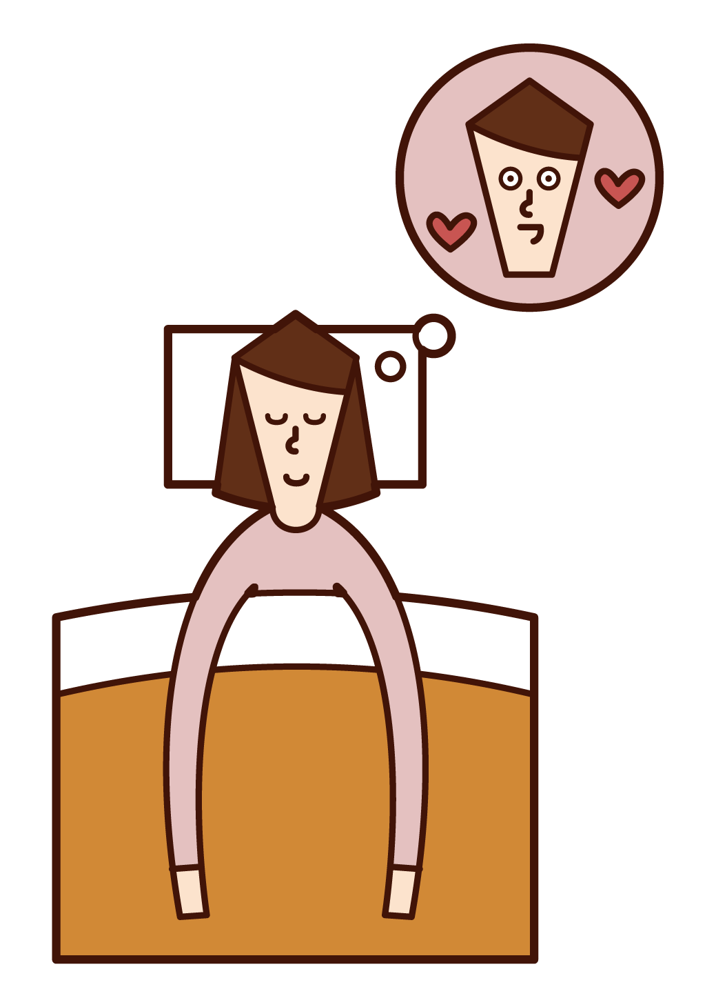 Illustration of match-up party and marriage party