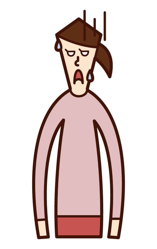 Illustration of a man who despairs