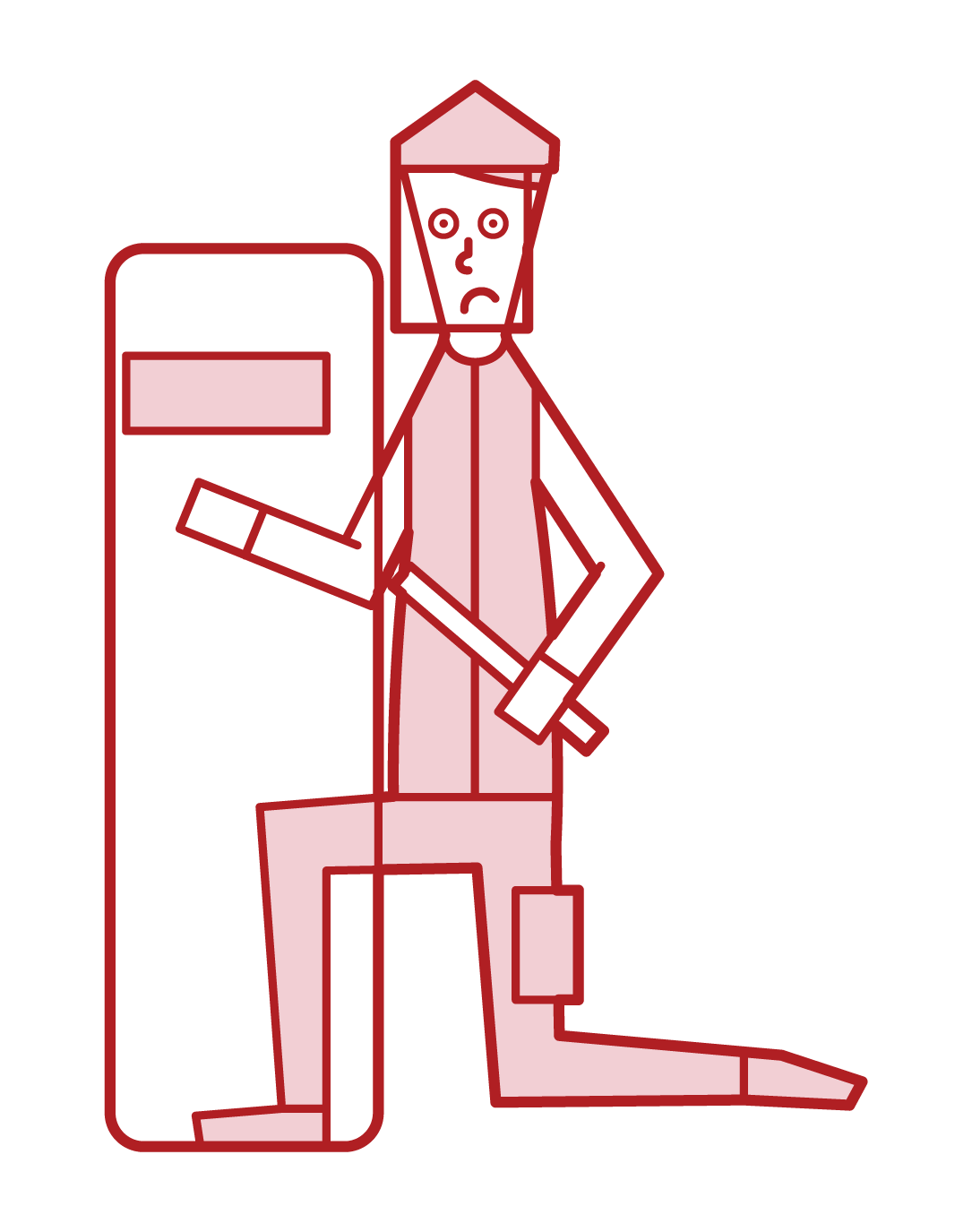 Illustration of a guard (male)