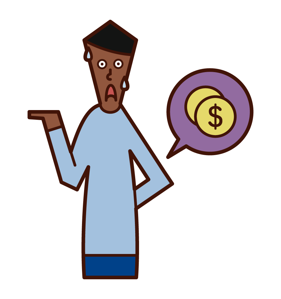 Illustration of a man who evaded tax