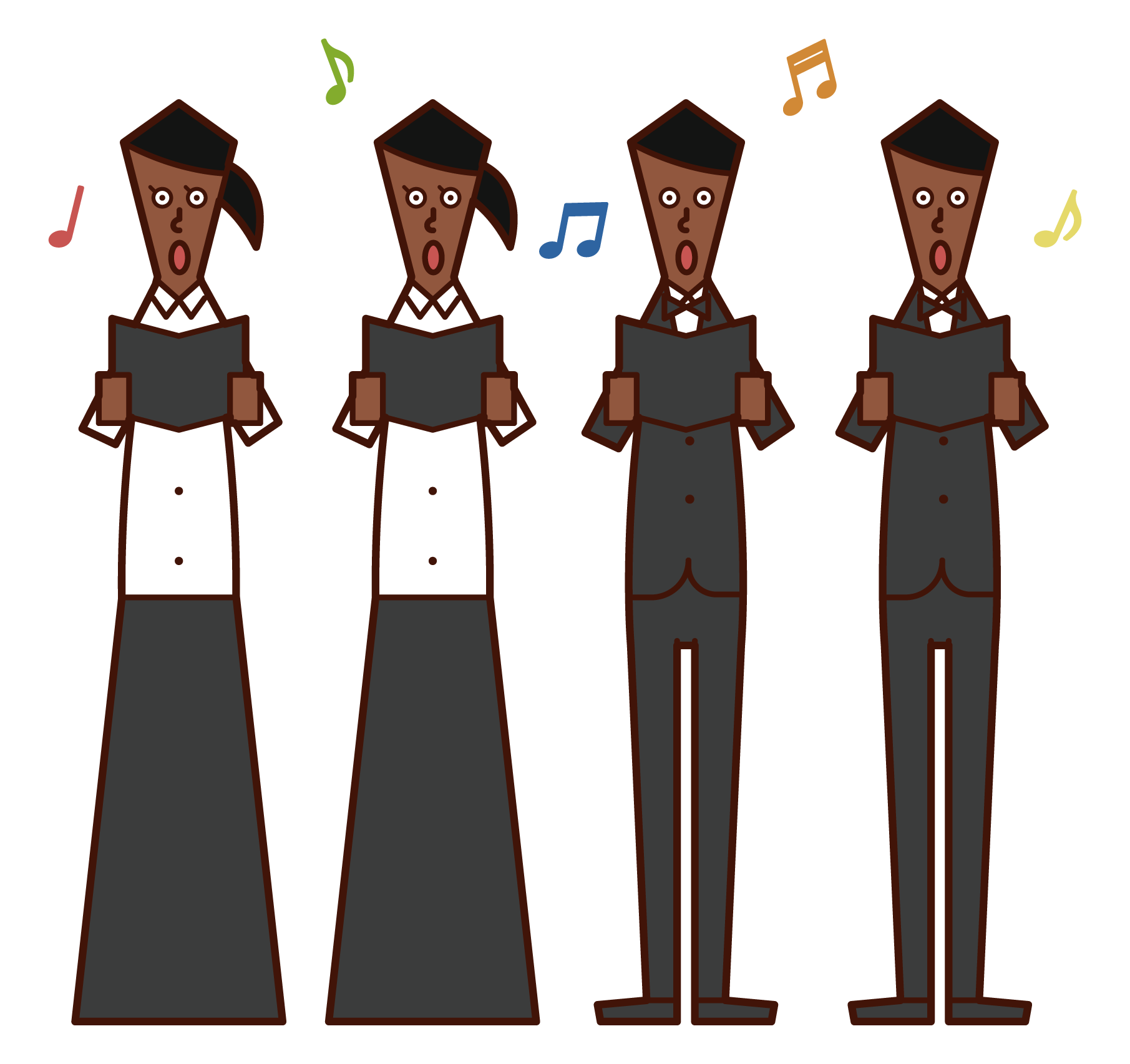 Orchestral Choir Illustration