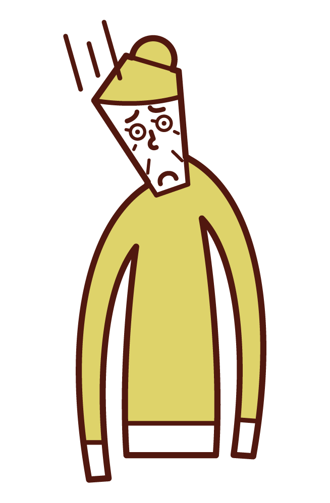 Spastic tortical cervical/ cervical dystonia (grandmother) illustration