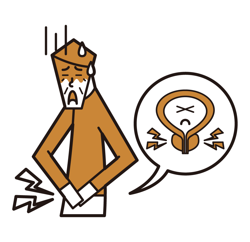 Prostatitis (grandfather) illustration