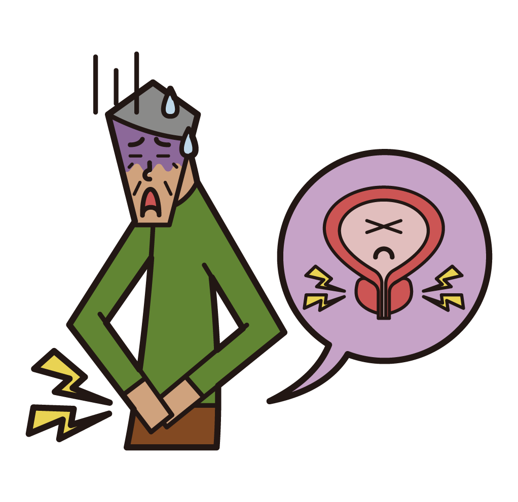Prostatitis (grandfather) illustration