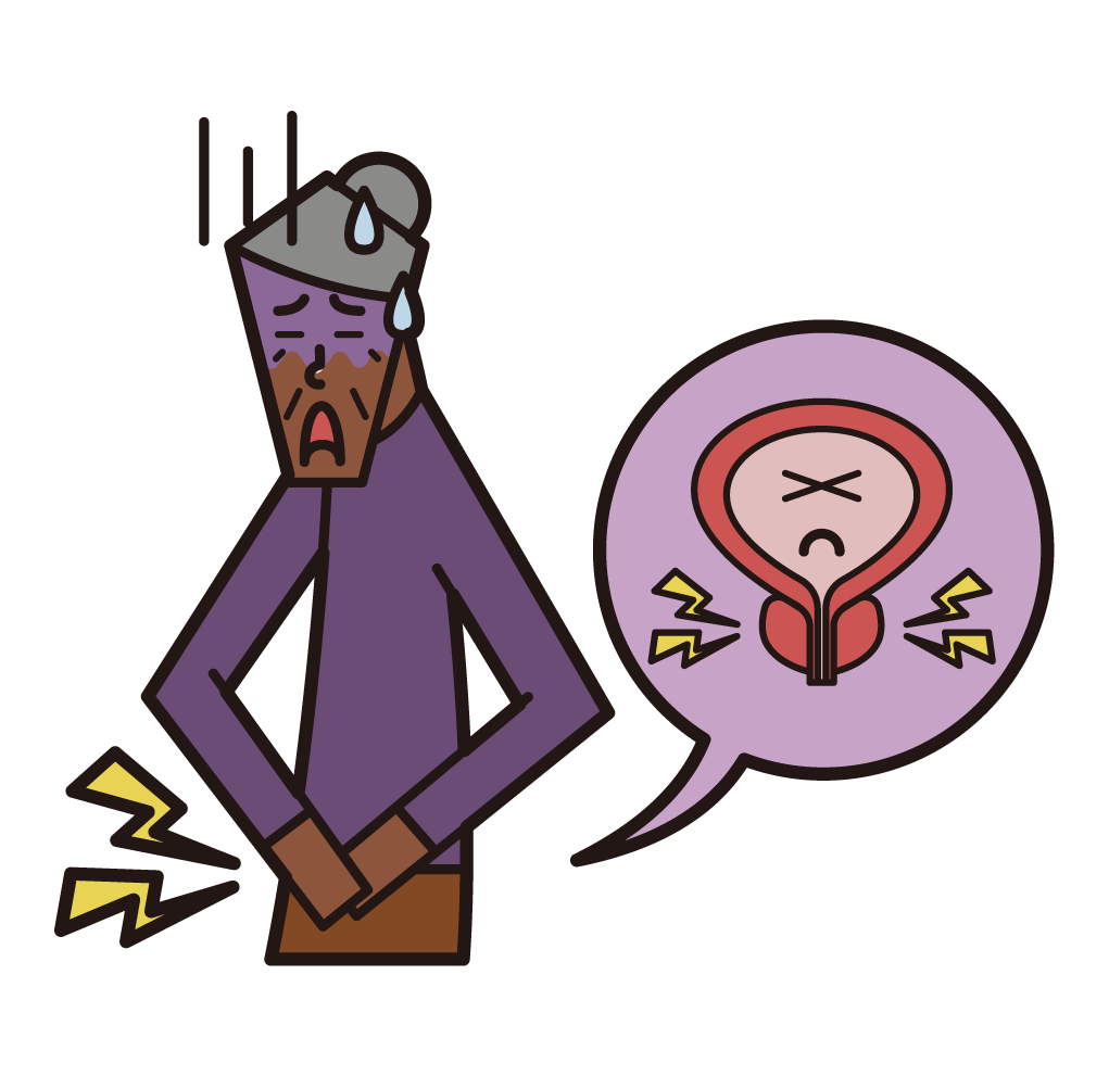 Prostatitis (grandmother) illustration