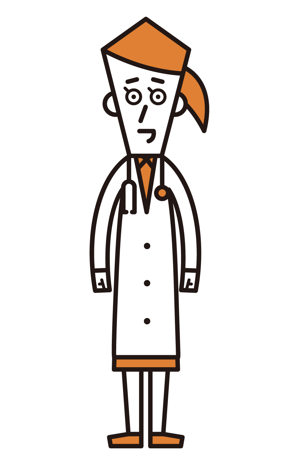 Illustration of a doctor (female)
