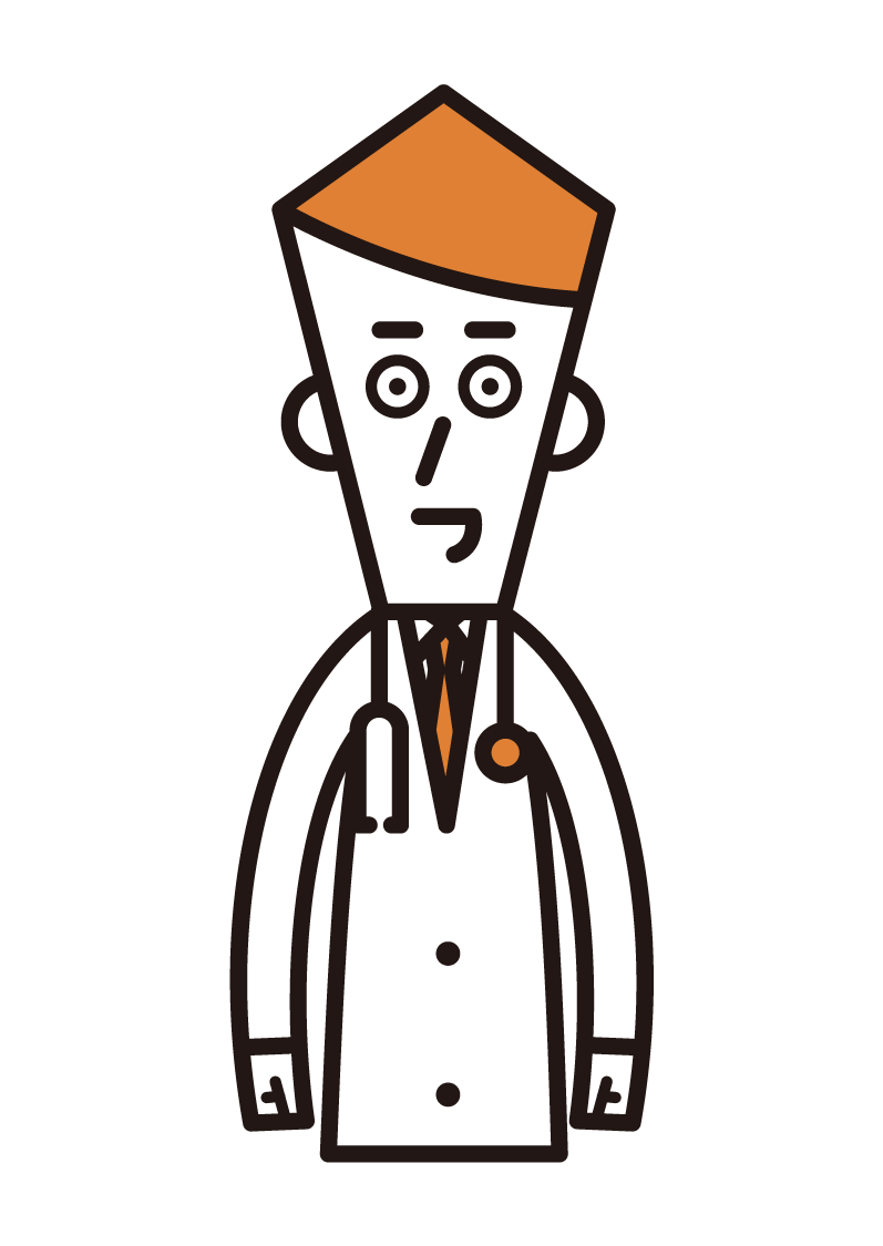 Illustration of a doctor (male)