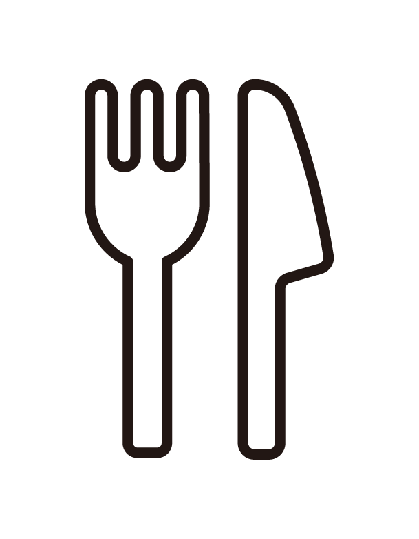 叉子和刀插圖