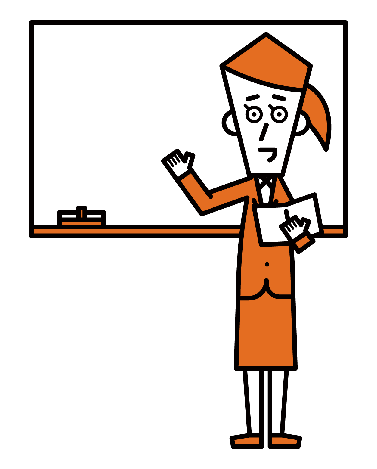 Illustration of a teacher (female)