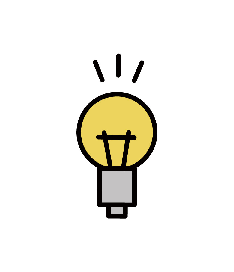 Inspiration and light bulb illustration