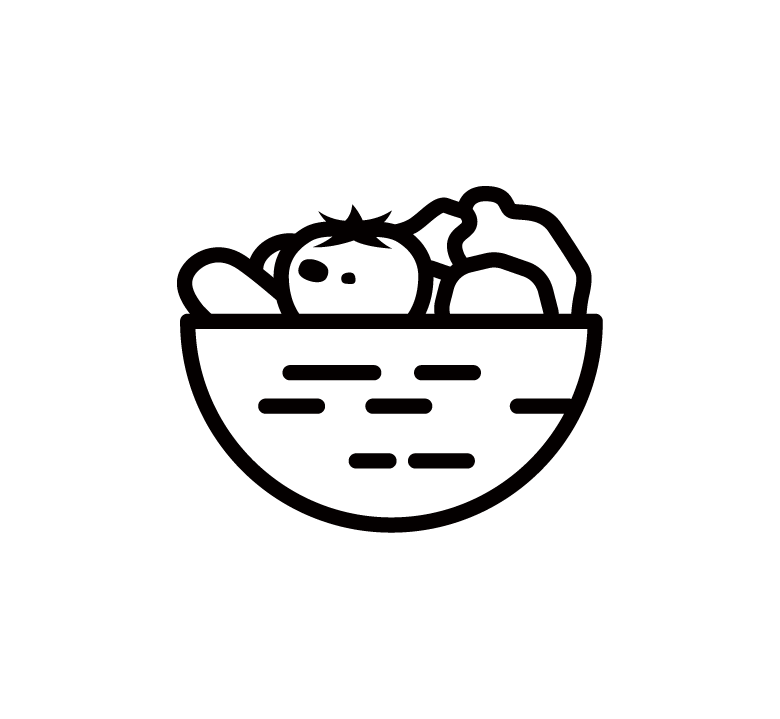 籃子裡的蔬菜插圖
