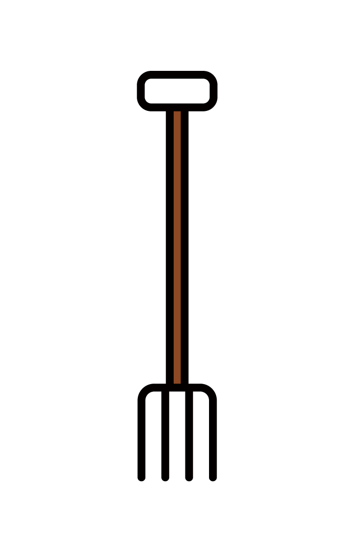 Illustration of agricultural forks